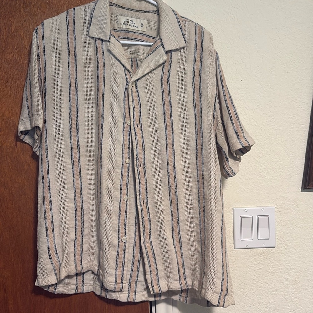 Abercrombie Summer Linen short sleeve button up